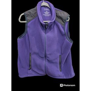 L.L. Bean‎ Polartec Wind Pro Fleece Vest Full Zip Outdoor Active Women's XL